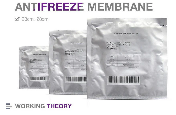 Cryo pad effective skin protecting antifreeze membranes 20ct